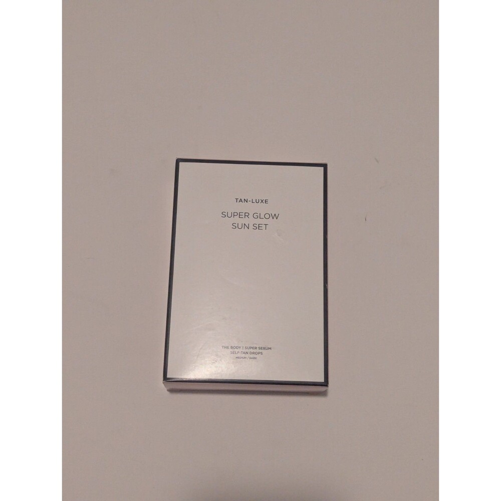 Tan Luxe Super Glow Sun Set THE BODY SUPER‎ Glow Self Tan Drops Medium Dark NIB